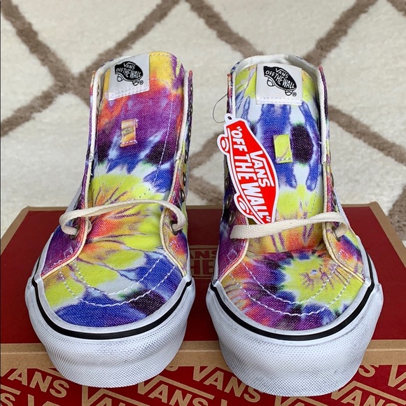 VANS SK8-HI TAPERED WASHED TIE DYE/TRUE WHITE men’ - Picture 8 of 16